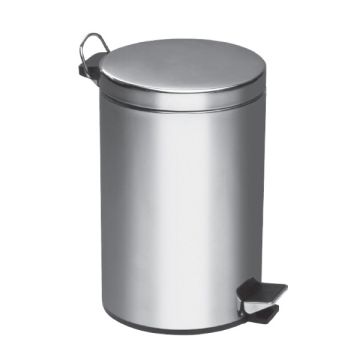 Stainless Steel Pedal Dustbin Odour Proof Silent Lid 5L-20L