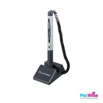 Styno Table Top Desk Pen ST-7380 – Anti-Lost Chain Pen | Office Counter Pen with Stand Base