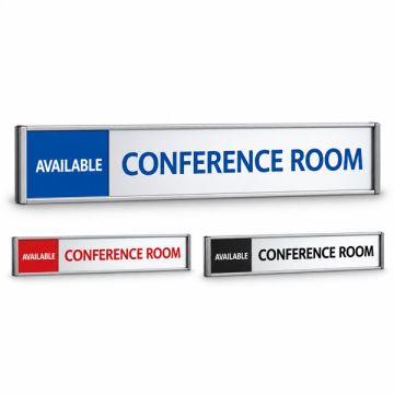 SW-3 1-Layer Sliding Wall Sign 300 x 42mm Custom Message