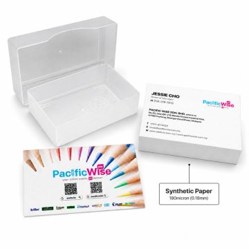 Customized Printing Name Card Synthetic Paper 180micron (0.18mm) | Single Sided