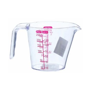 Transparent Measuring Cup 250ml Heat Resistant Microwave Safe