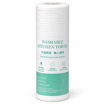 Washable Kitchen Towel 50 Sheets Reusable Cleaning Roll