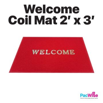 Welcome Coil Mat Cushion Backed 2ft x 3ft