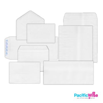 White Non-Window Envelope Various Sizes Carton Pack