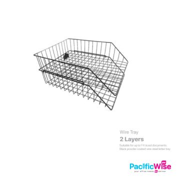 Letter Tray/Tray Wire 2 Tier/Dulang Surat 2 Tingkat/File Filing (2'S/Set)