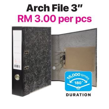 3 Inch Black Lever Arch File F Size