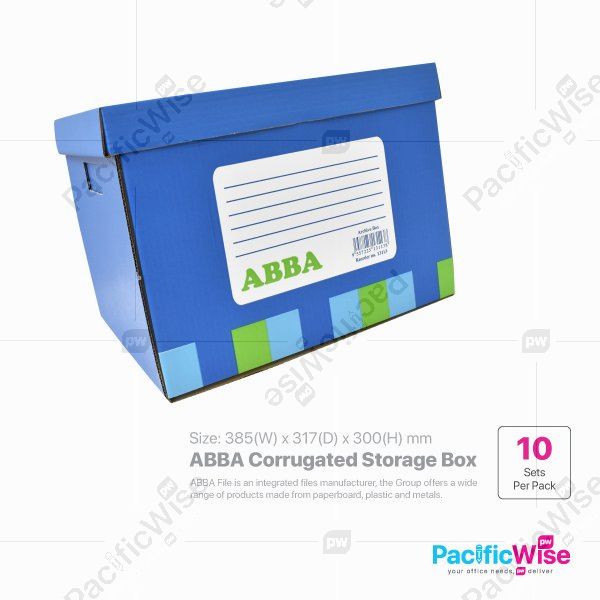 ABBA Corrugated Storage Box (10 sets)