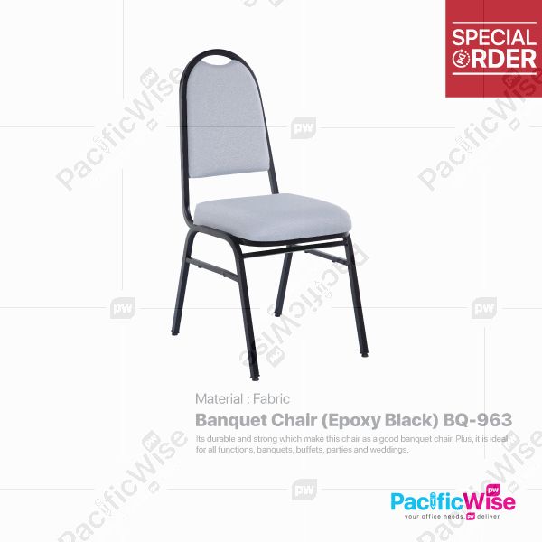 Banquet Chair (Epoxy Black)/Kerusi Jamuan/BQ-963