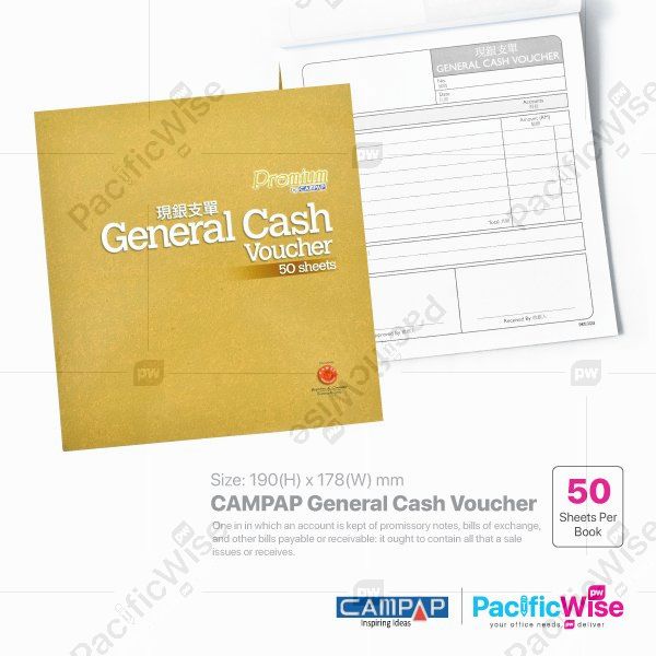 CAMPAP General Cash Voucher