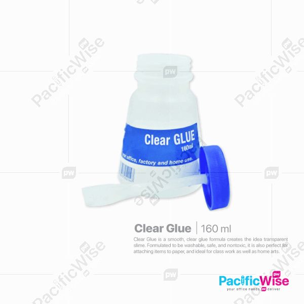 Clear Glue 160ml With Brush