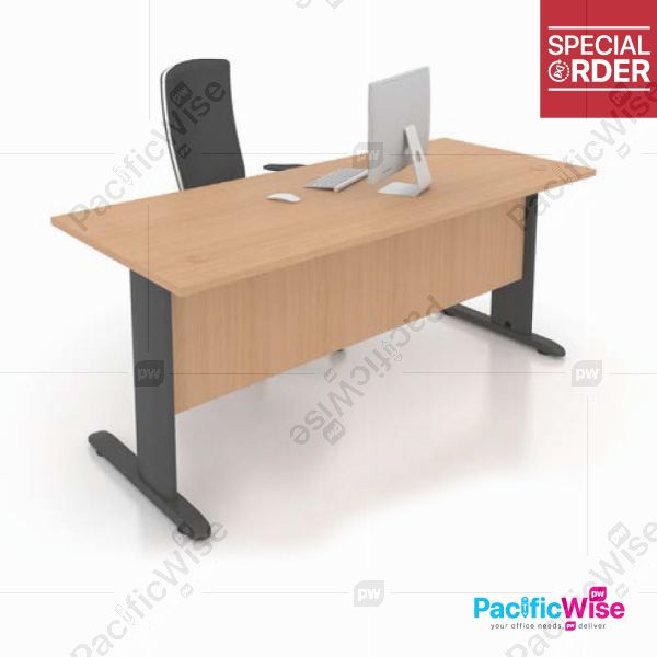 Office Table/Desk & Work Tables/M Series/MR1875/Meja Office/Meja Kerja/Office Desk/Rectangular Table