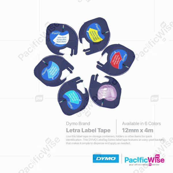 Dymo Letra Label Tape (Plastic)