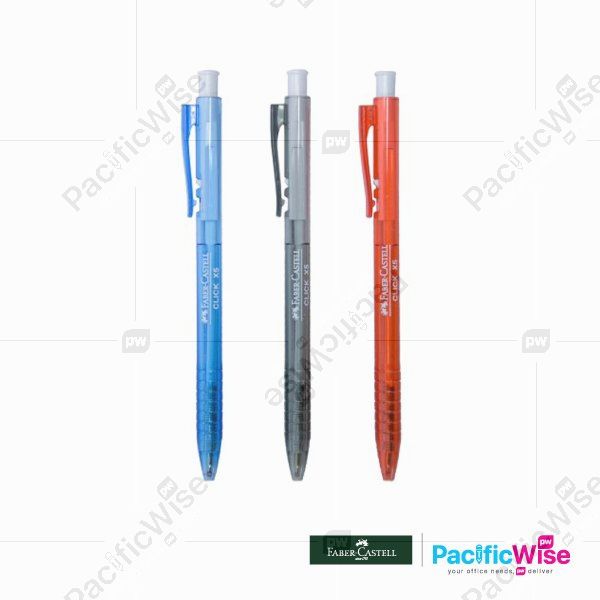 Faber Castell/Click X Ball Pen/Pen Bola/Click X5 0.5mm 1425