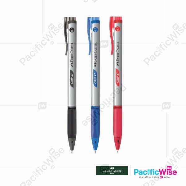 Faber Castell/Ball Pen/Pen Bola/Writing Pen/Grip X7/0.7mm