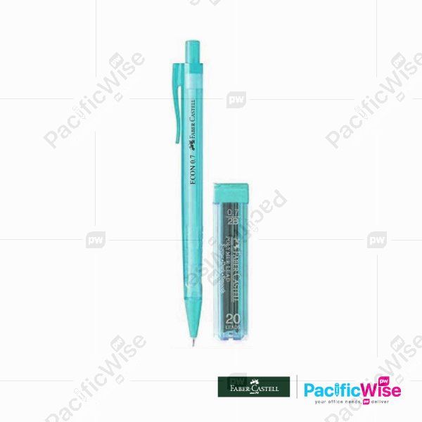 Faber Castell/Mechanical Pencil Econ/Ikon Pensil Mekanikal/Writing Pen/0.7mm (Free 1 Tube Lead)