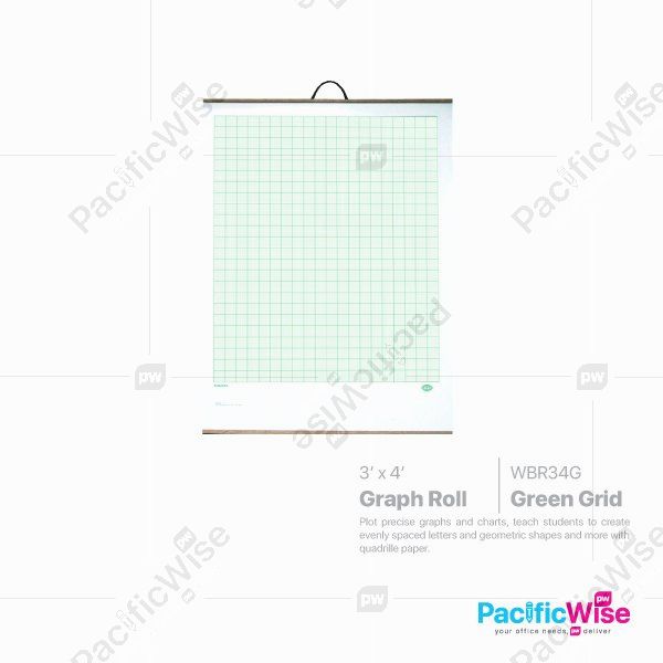 Graph Roll (WBR34G) Green Grid