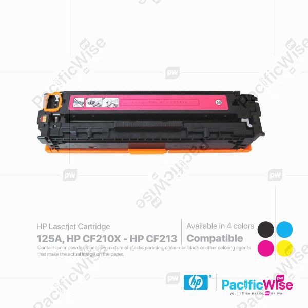 HP CB540A-CB543A (125A) / HP CF210X - HP CF213 CMYK Compatible