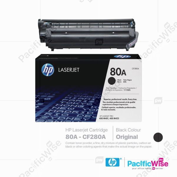 HP 80A LaserJet Toner Cartridge CF280A (Original)