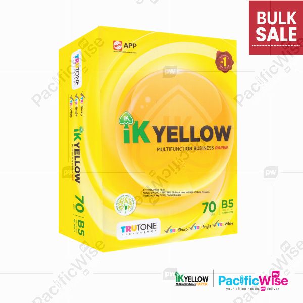 B5 Paper/IK Yellow/Indah Kiat/B5 Kertas 70gsm/Copier Paper(900’S/Ream)