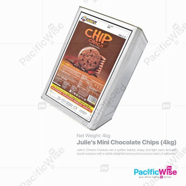 Julie's Mini Chocolate Chips (4kg) (TIN NOT REFUNDABLE)