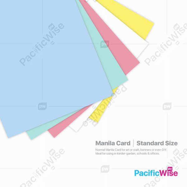 Manila Card Standard Size/Saiz Standard Kad Manila/Card Stock Paper (10'S)
