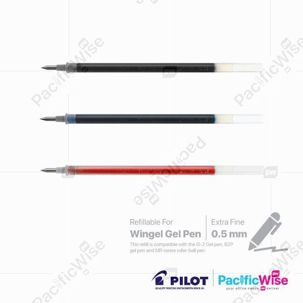Pilot/Gel Ink Refill/Isi Ulang Tinta Gel/Writing Pen/Wingel/0.5mm