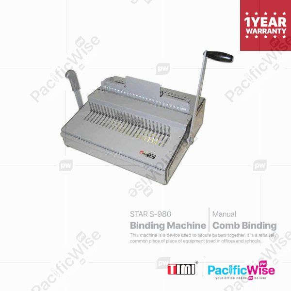 TIMI Binding Machine STAR S-980 (Comb Binding)