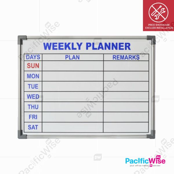 Whiteboard/Weekly Planner/CWP15/Perancang Mingguan (Various Sizes)