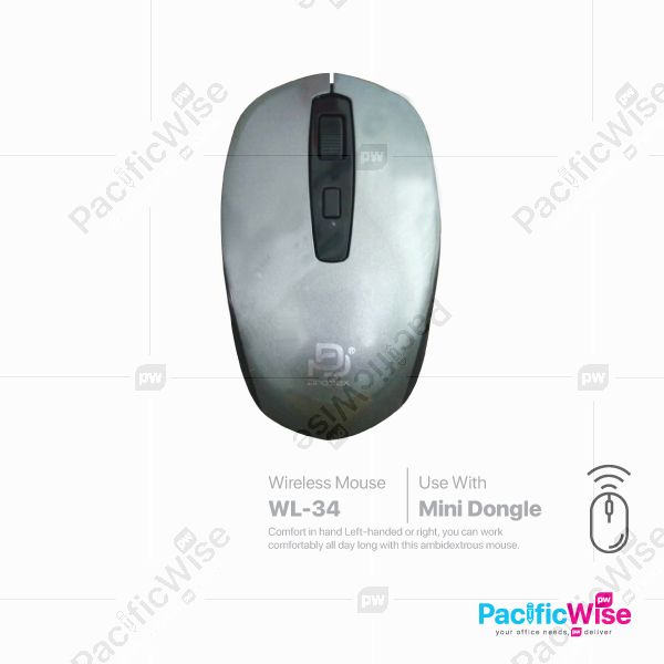 2.4G Wireless Optical Mouse/Tetikus/WL-34/Computer Accessories
