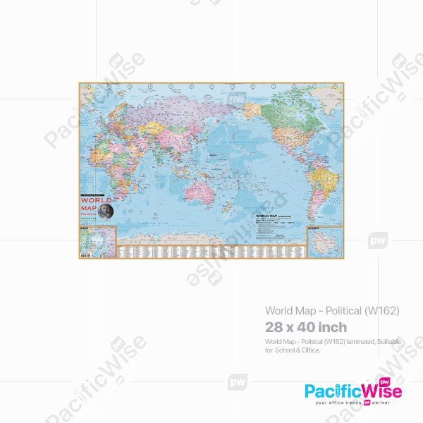 World Map - Political (W162)