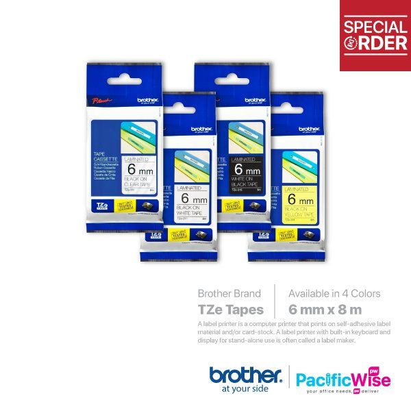 Brother Tape Guide.pdf Brother TZe Tapes 6mm | Buy Office Automation - Office Machine ...