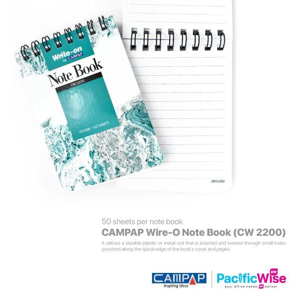 CAMPAP Wire-O Note Book (CW 2200)