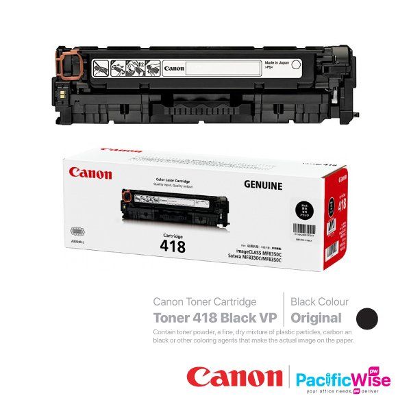 Canon Toner Cartridge 418 Black VP (Original)