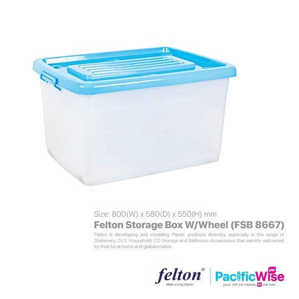 Felton Storage Box W/Wheel (FSB 8667)