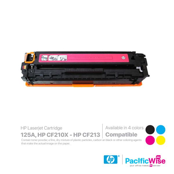 HP CB540A-CB543A (125A) / HP CF210X - HP CF213 CMYK Compatible