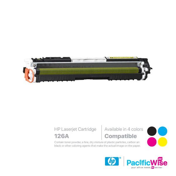 HP 126A LaserJet Toner Cartridge CE310A ~ CE313A (Compatible)