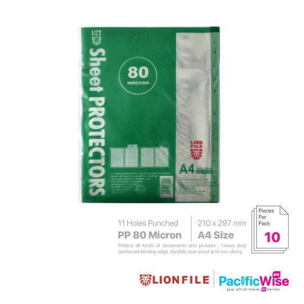 Lion Sheet Protector PP 80Micron 