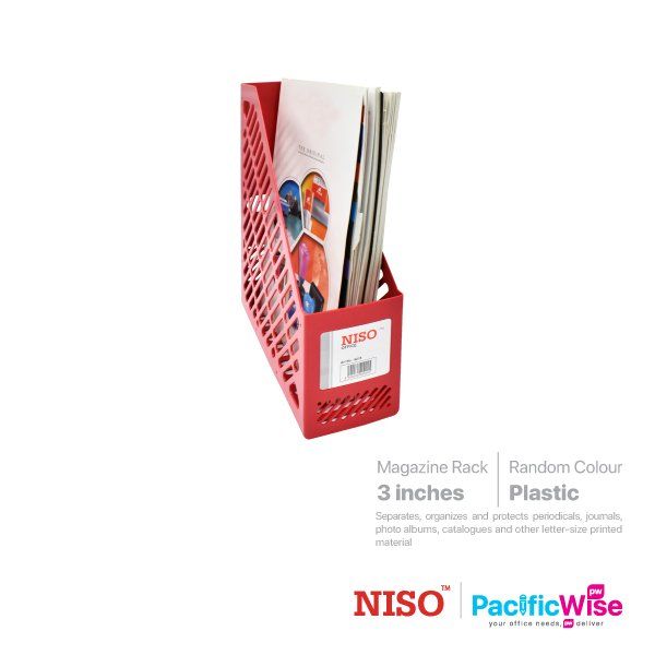 Niso/Magazine Rack Plastic/Rak Majalah Plastik/File Filing/8215