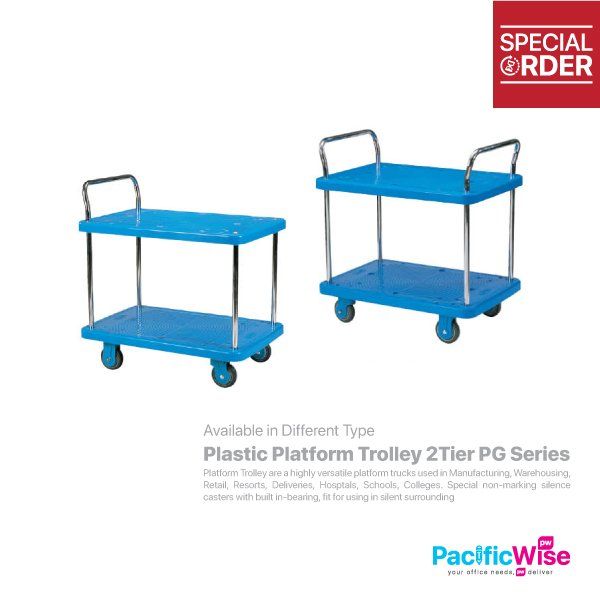 Plastic Platform Trolley 2Tier