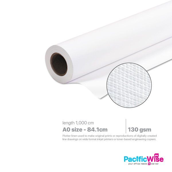 Plotter Paper/Kertas Plotter/Paper Roll/A0 Size (Linen Texture)