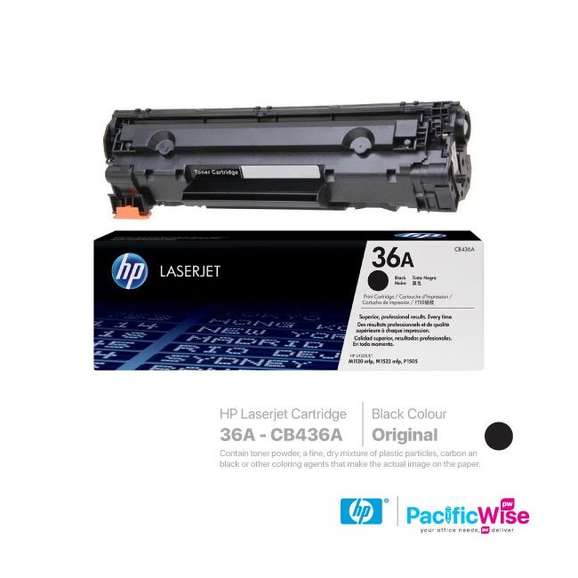 HP 36A Black Toner Cartridge | CB436A | Compatible With LaserJet P1505, M1120, M1522 Series