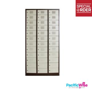 Office Cabinet/Compartment Steel Locker SCM-0003/Loker Keluli Petak/36 Compartments/Steel Swinging Door/Camlock