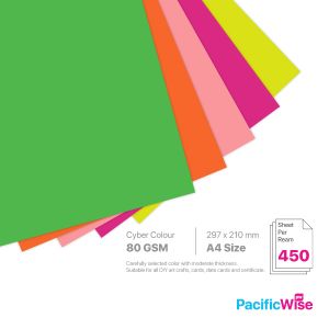 A4/Colour Paper/Kertas Warna 80gsm/Fluorecent Colour/Copier Paper (450'S)