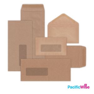 Brown Envelope/Manila Sampul Surat Coklat/Tetingkap/Window Envelope/Manila Envelope (Various Size)
