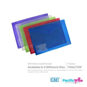 CBE Envelope File with Snap Button & Small Pocket (Landscape)