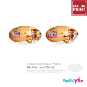 Customized Printing Die Cut Label (Oval)