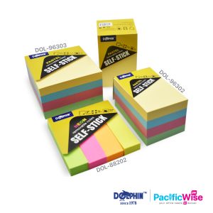 Dolphin/Removable Sticky Note/Nota Melekit/Neon Colour/Pastel Colour (3 Sizes)