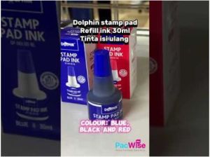 Dolphin Inks Dolphin Stamp Pad Refill Ink 30ml | Buy Ink / Refill Online | Pacific Wise
