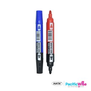 WhiteBoard Marker/Hata/2-500A/Penanda Kekal/Twin Tip/Duo Colour/Writing Pen/2.0mm