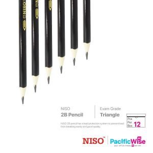 Niso/2B Pencil/Pensil 2B/Writing Pen/ABS Exam Grade/2B122 (12'S)